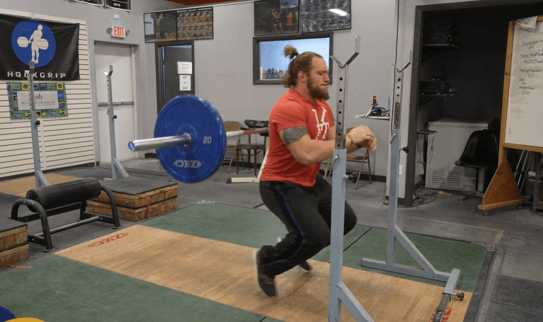 bailing from a squat
