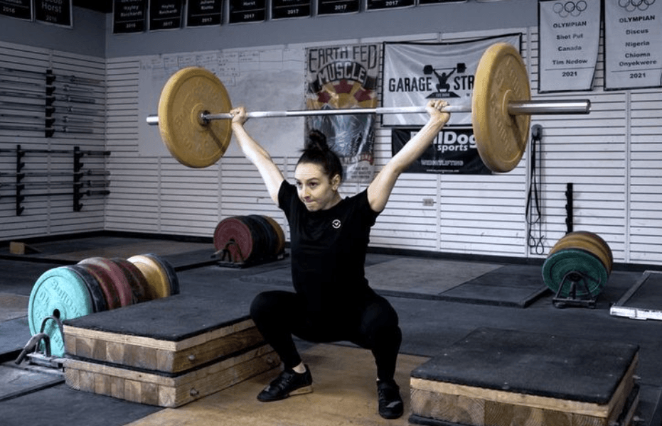 two block power snatch