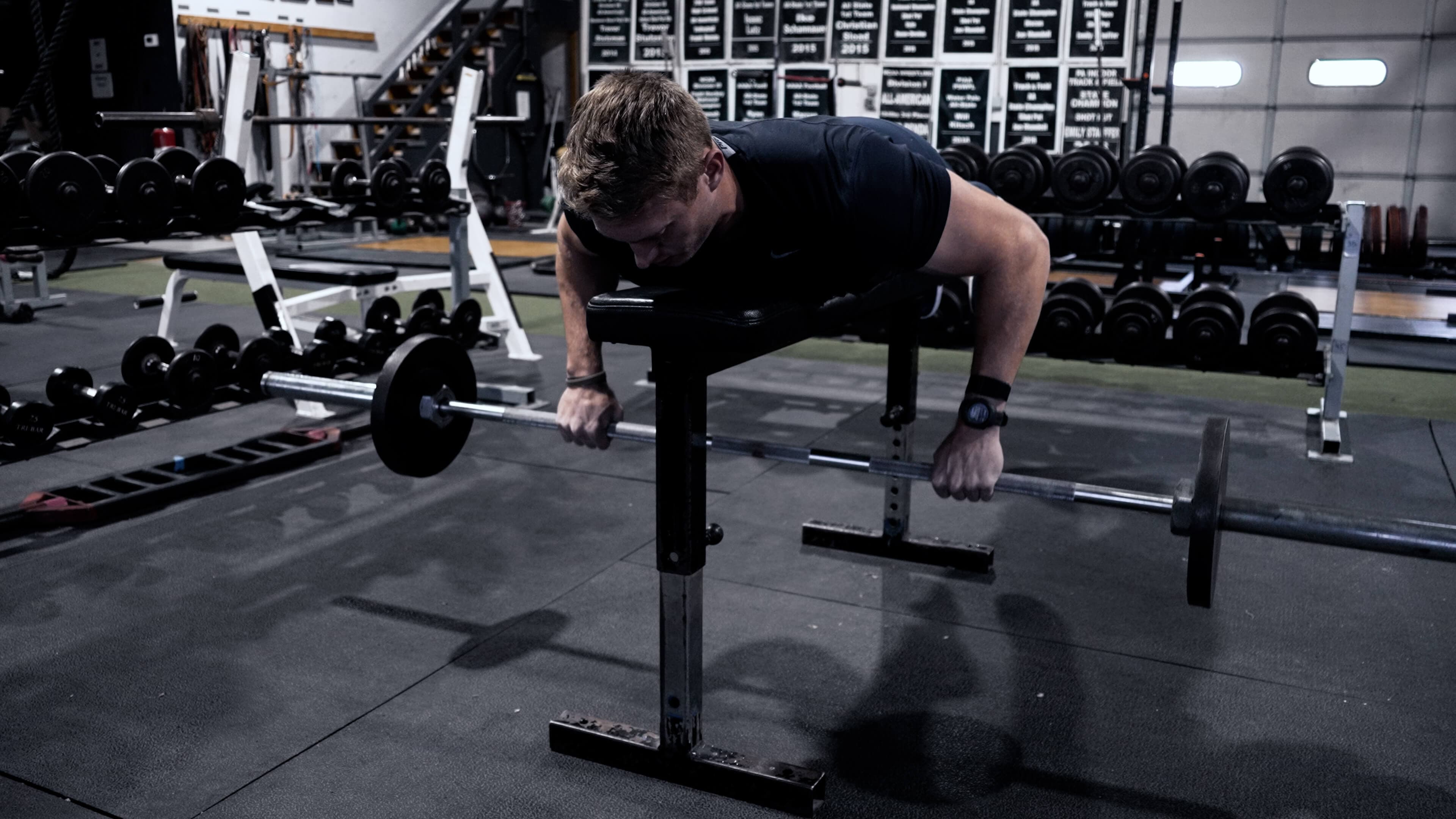 chest supported rows