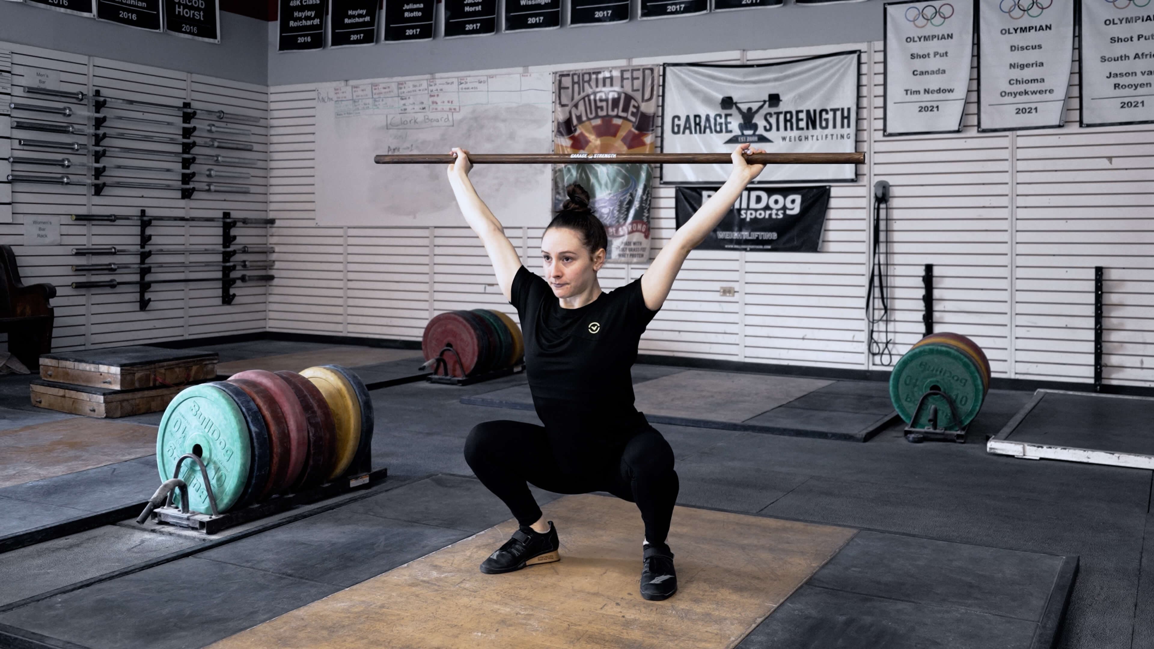 overhead squat with dowel rod