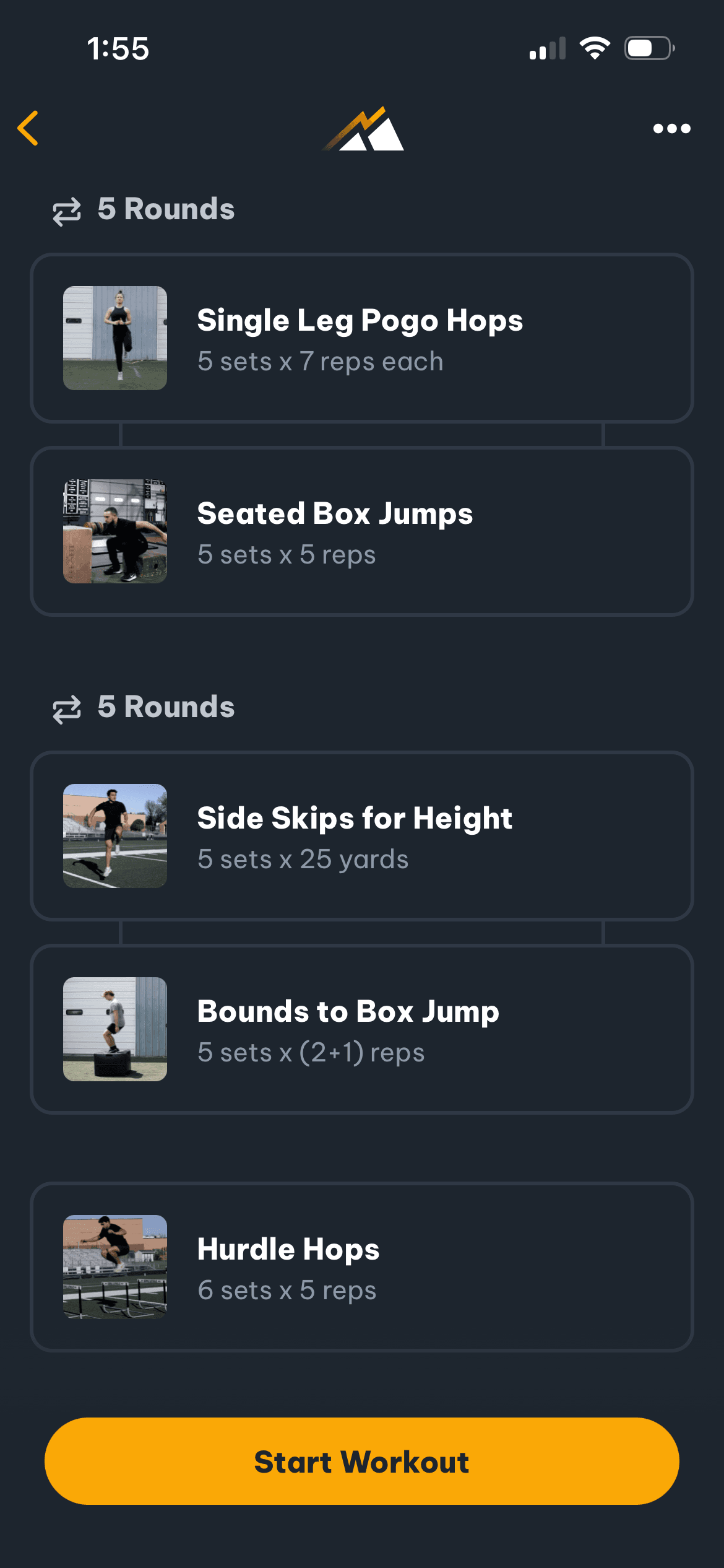 athlete day workout