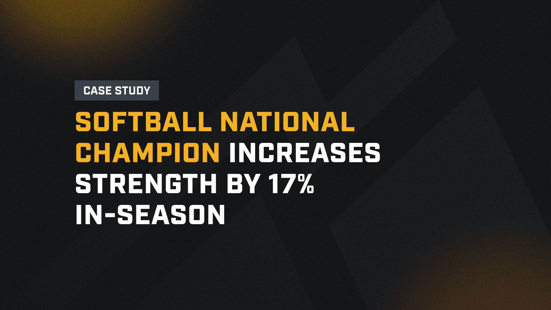 Softball National Champion Increases Strength by 17% In-Season